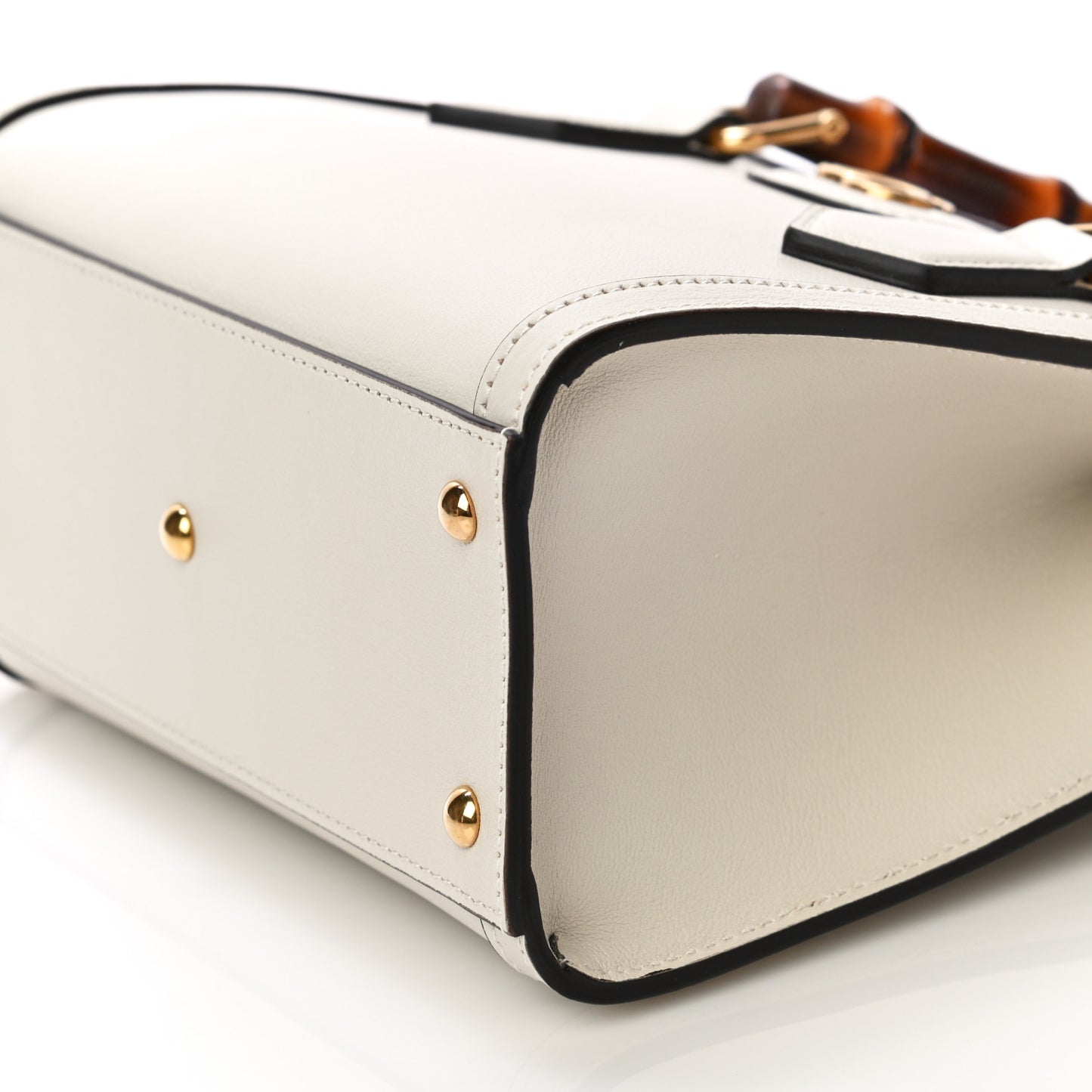 Wonka Grain Calfskin Mini Diana Tote Bag Mystic White Orange Fluo