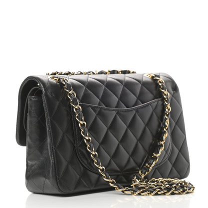 Chanel Lambskin Quilted Small Double Flap Black 3 of 14