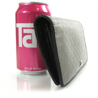 Chanel Leather Classic Wallet Silver 3 of 10