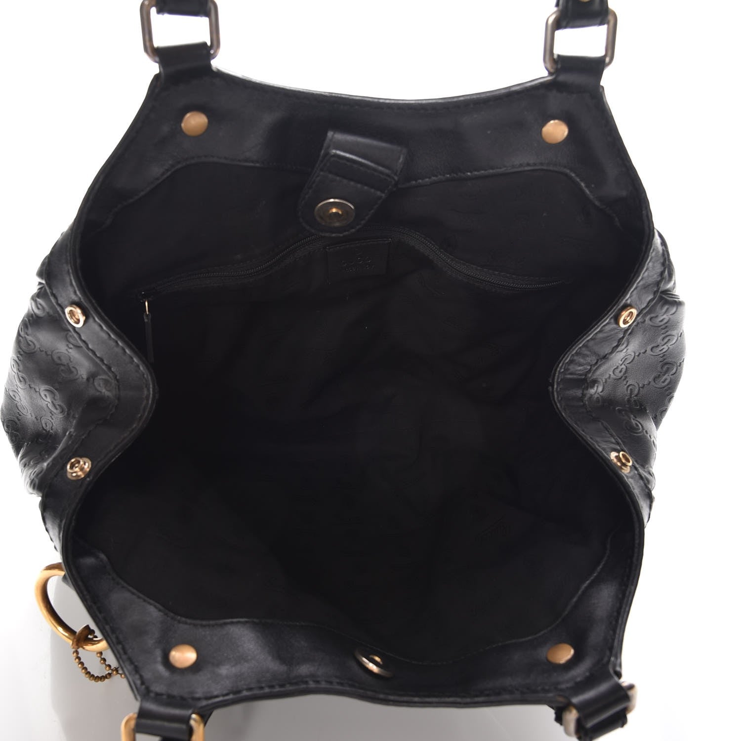 Gucci Guccissima Medium Sukey Tote Black 4 of 7