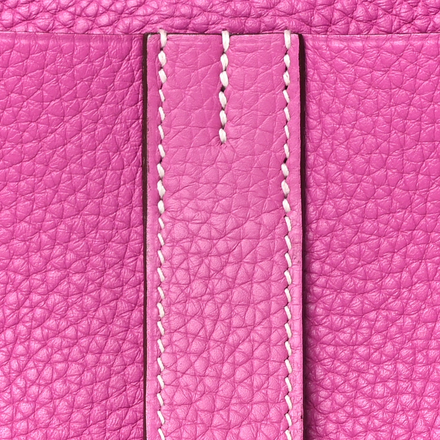 Hermes Taurillon Clemence Halzan 31 GM  Magnolia 8 of 10
