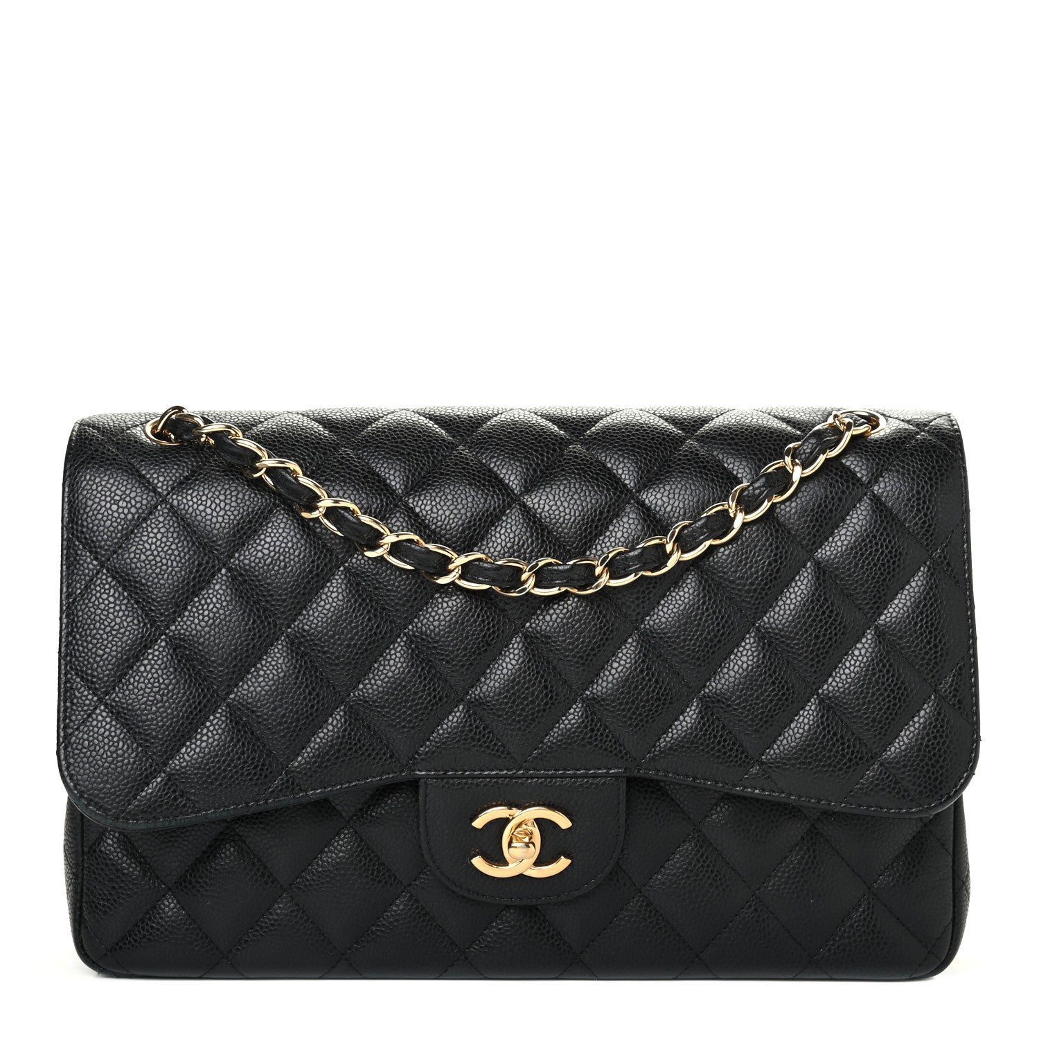 Chanel Caviar Quilted Jumbo Double Flap Black 1 of 4