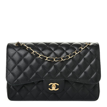 Chanel Caviar Quilted Jumbo Double Flap Black 1 of 4