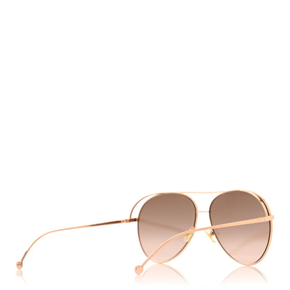 Fendi Metal Aviator Sunglasses FF0286/S Gold 4 of 7