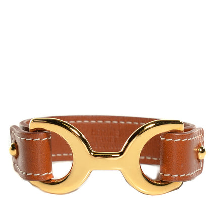 Hermes Tadelakt Pavane Bracelet S Fauve 1 of 7