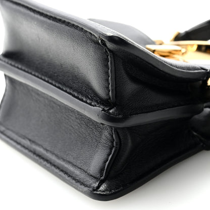 Fendi Shiny Nappa Nano Peekaboo Maxi Handle Satchel Black 8 of 8