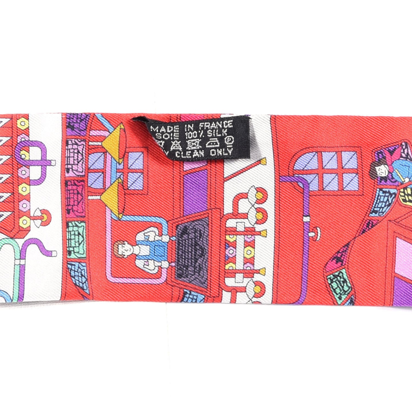 Silk La Maizeon De Carres Twilly Rouge Vif Bleu Vif Vert