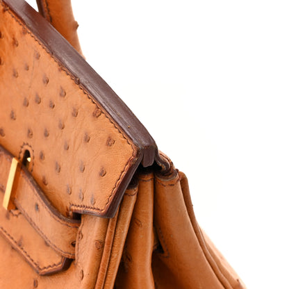 Hermes Ostrich Birkin 35 Gold 15 of 23