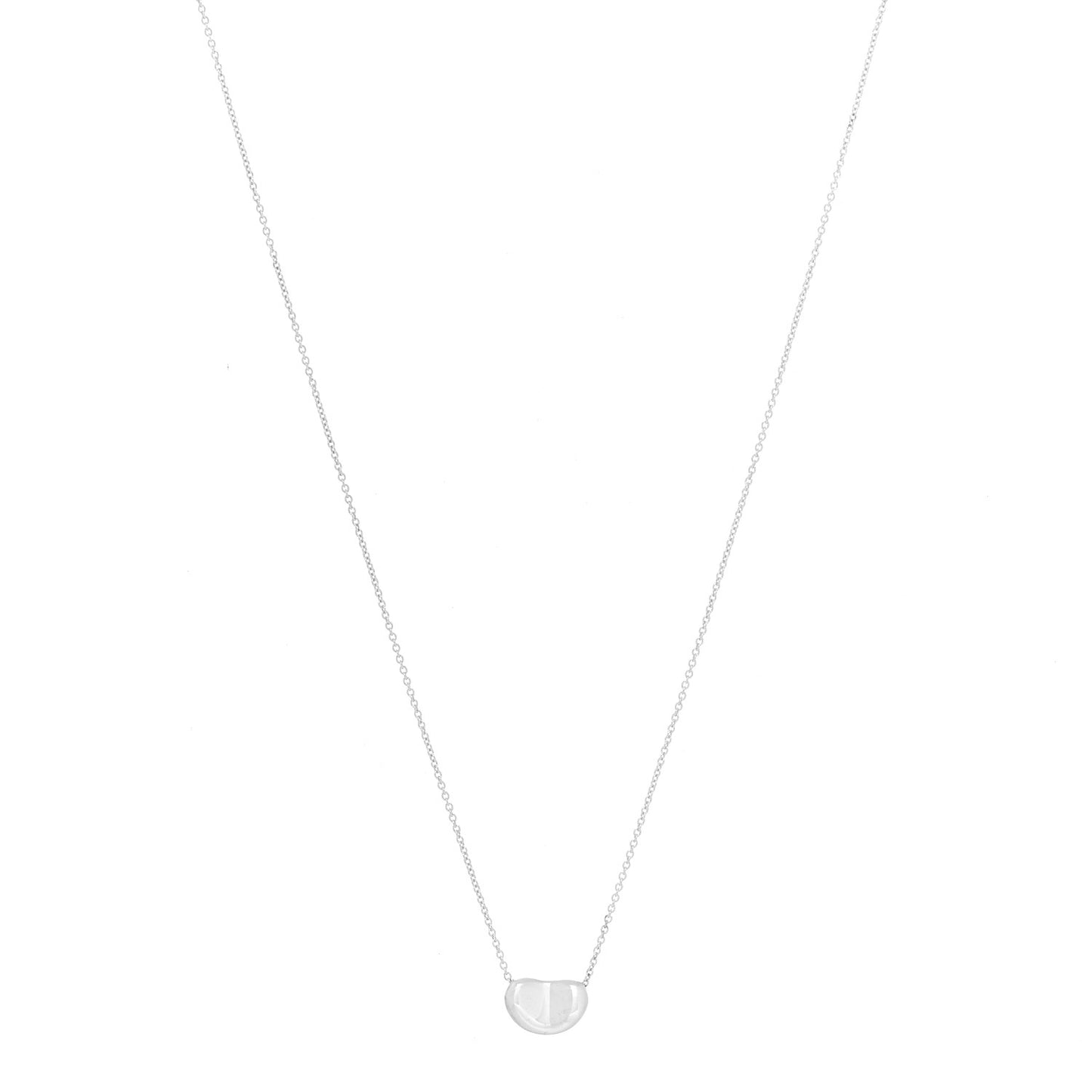 Sterling Silver 11mm Elsa Peretti Bean Pendant Necklace