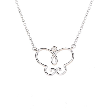 Tiffany 18K White Gold Diamond Paloma Picasso Butterfly Pendant Necklace 6 of 6