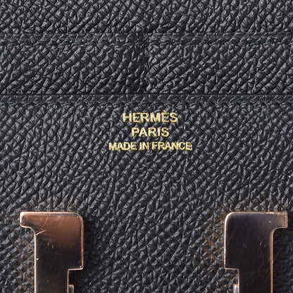 Hermes Epsom Constance Short Wallet Black 6 of 8