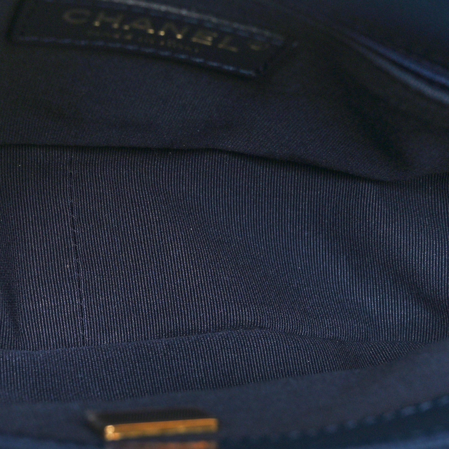 Caviar Quilted Small Twist Your Buttons Flap Blue