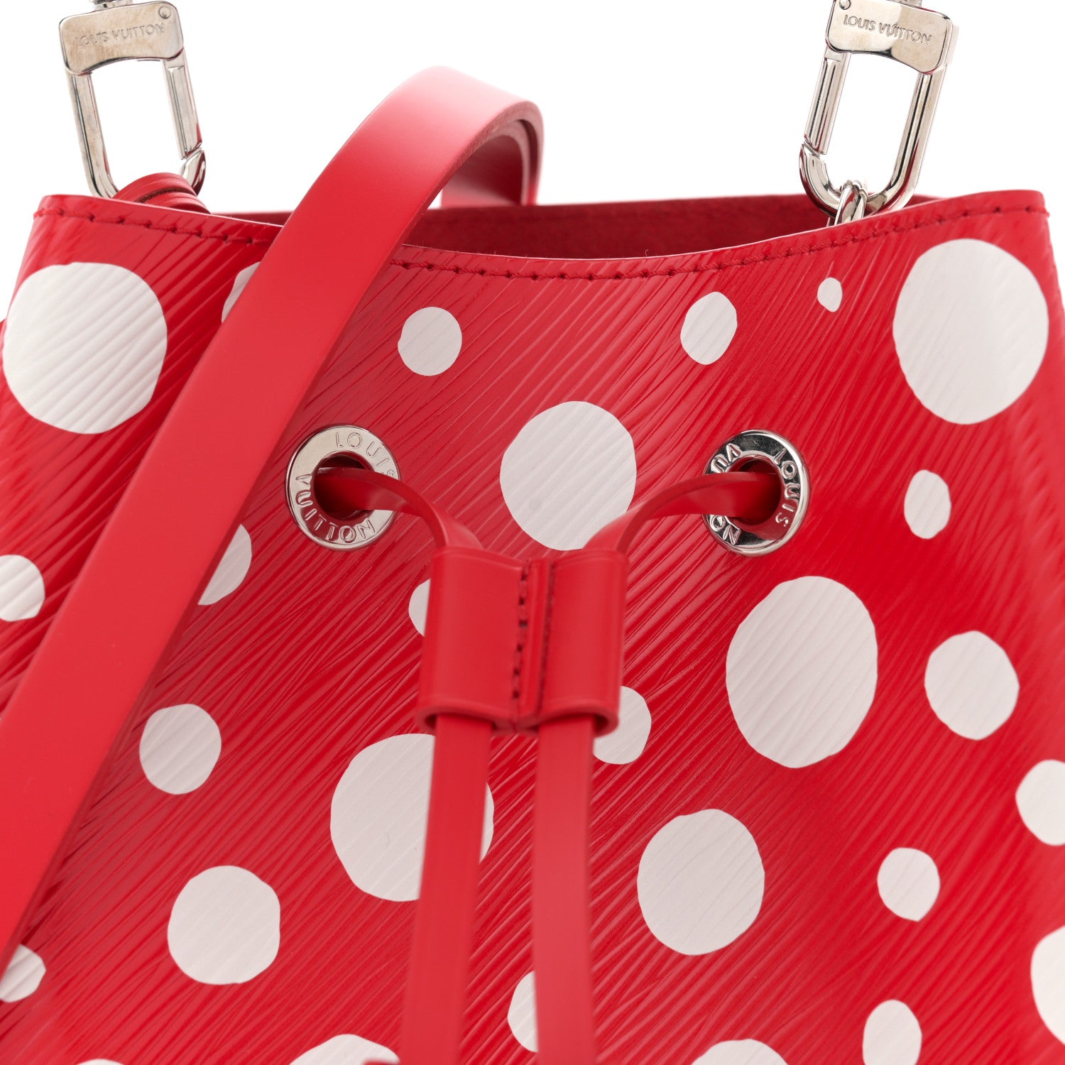 Louis Vuitton LV X YK Epi Neonoe BB Rouge White 7 of 9