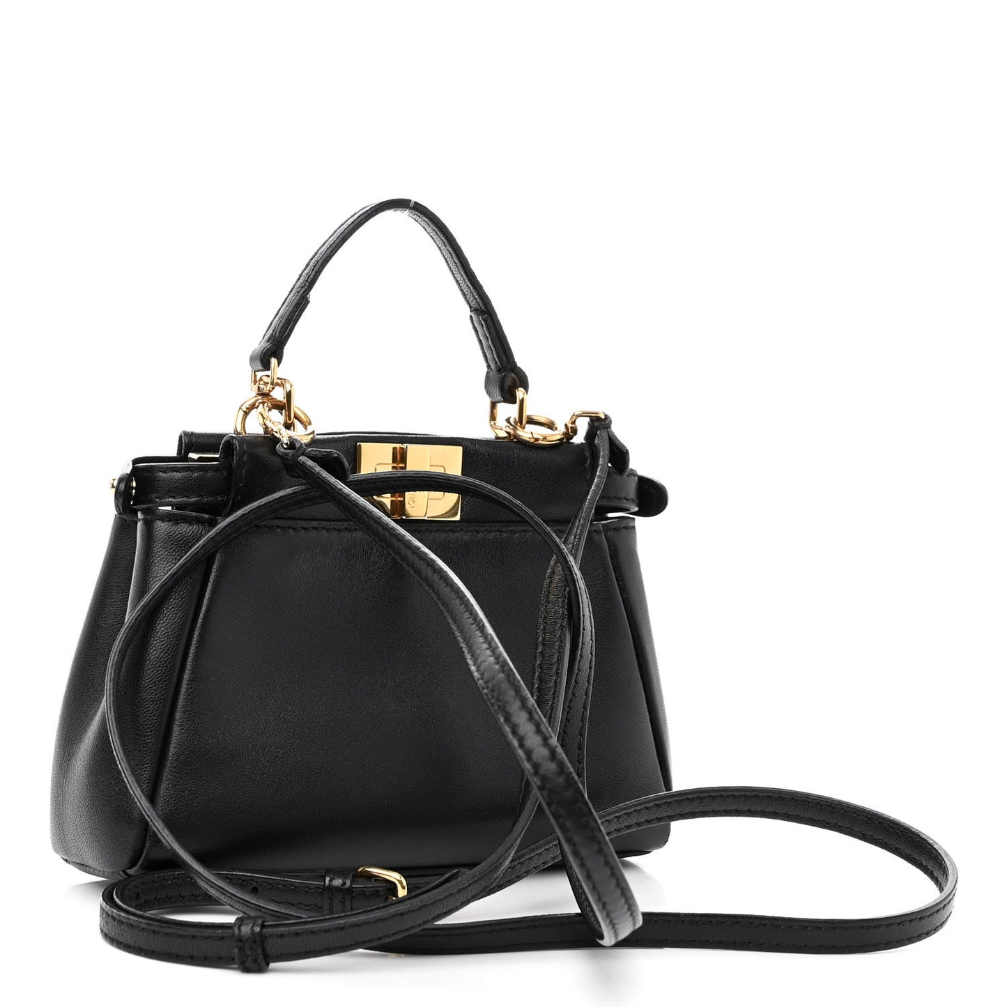 Nappa Micro Peekaboo Iconic Satchel Black