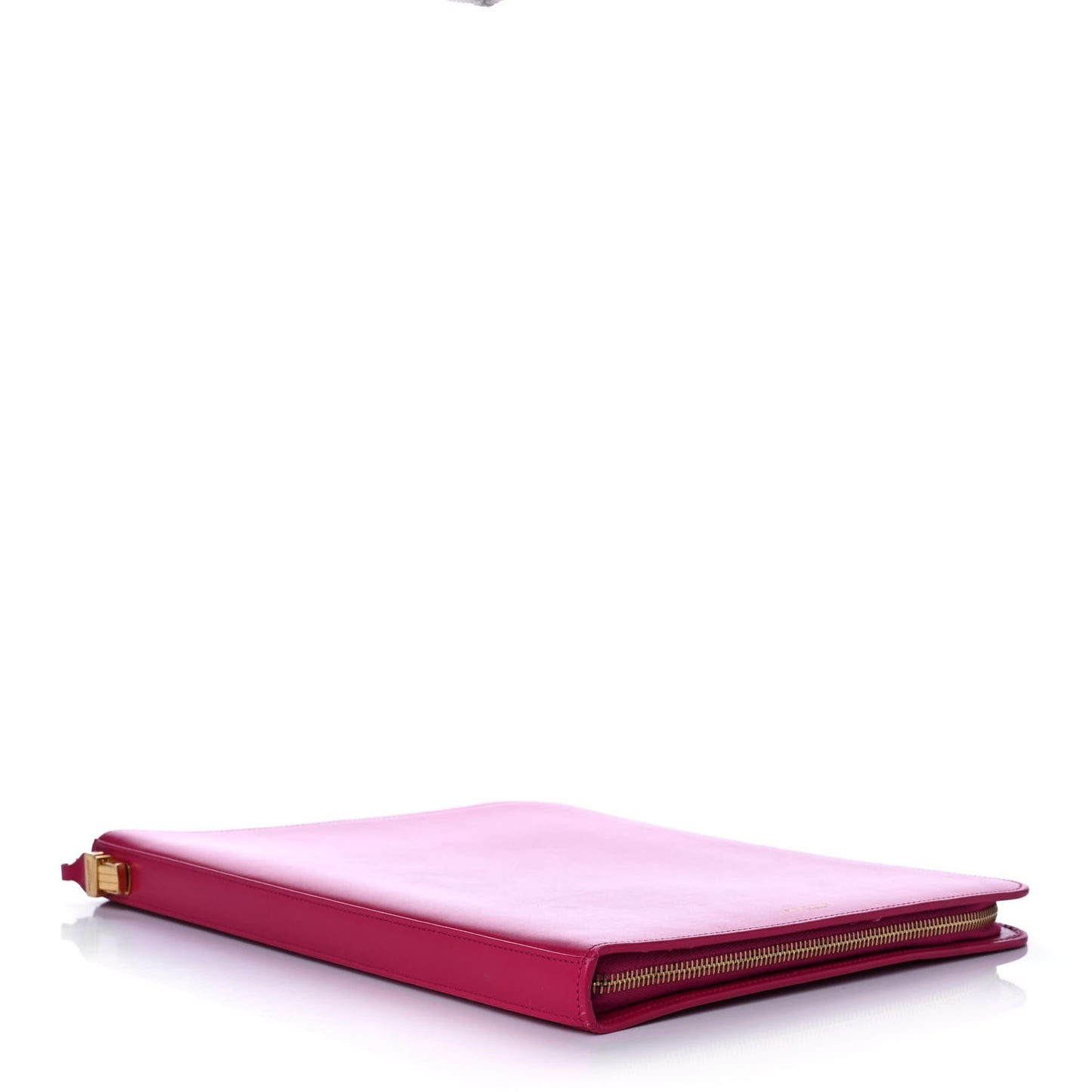 Smooth Calfskin Tuc iPad Case Fushia