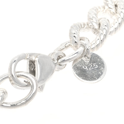 Tiffany Sterling Silver Twisted Oval Link Bracelet 4 of 4