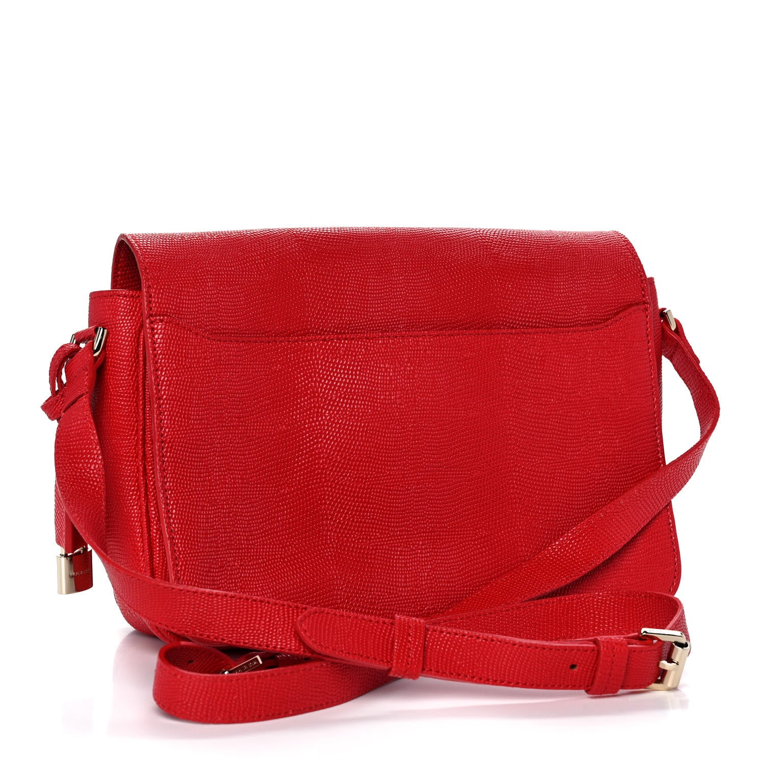 Mulberry Lizard Embossed Calfskin Bayswater Shoulder Bag Bright Red 3 of 9