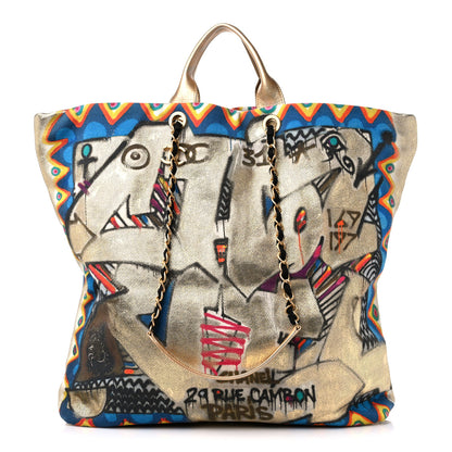Chanel Graffiti Printed Canvas Street Spirit Tote Multicolor 1 of 9
