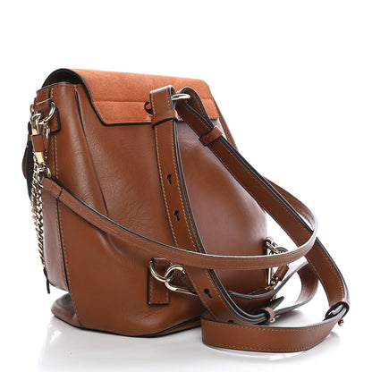 Chloe Suede Calfskin Small Faye Backpack Tan 3 of 13