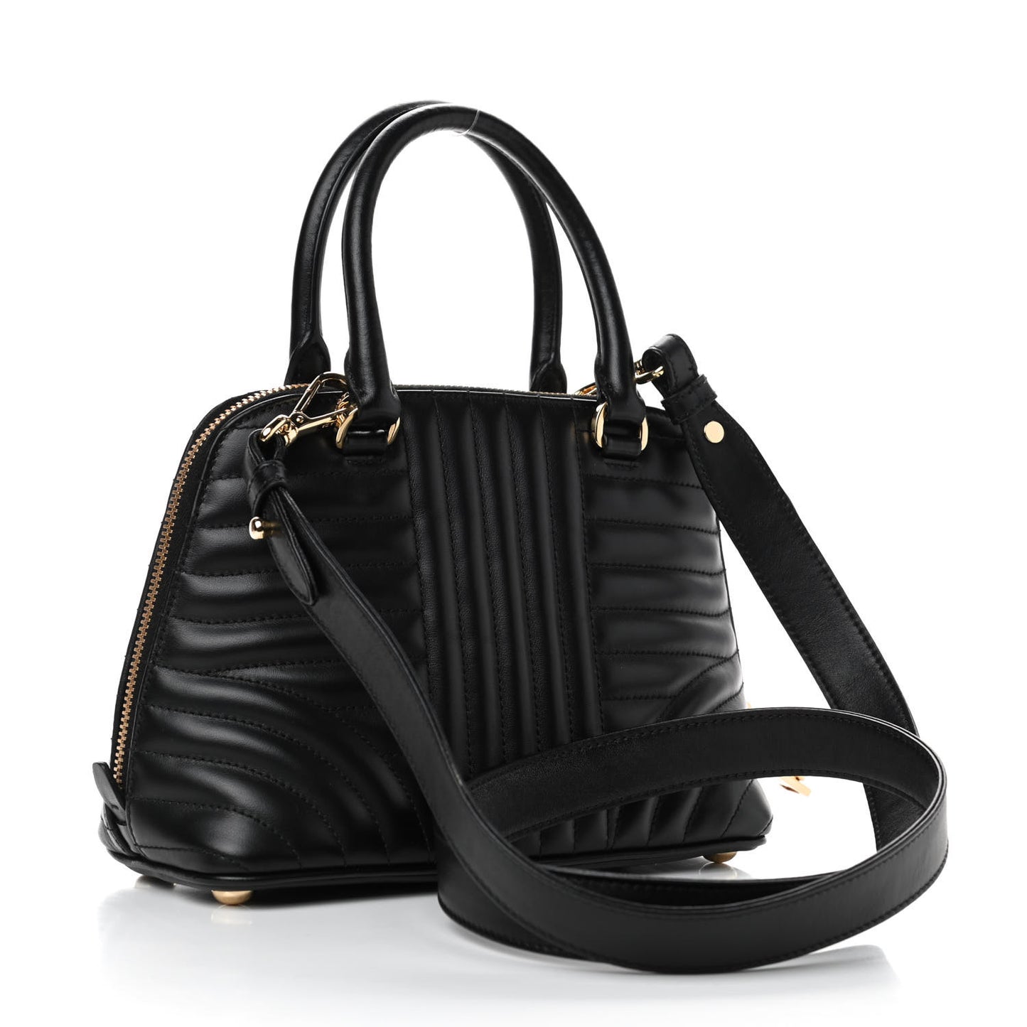 Soft Calfskin Impunture Diagramme Promenade Tote Black