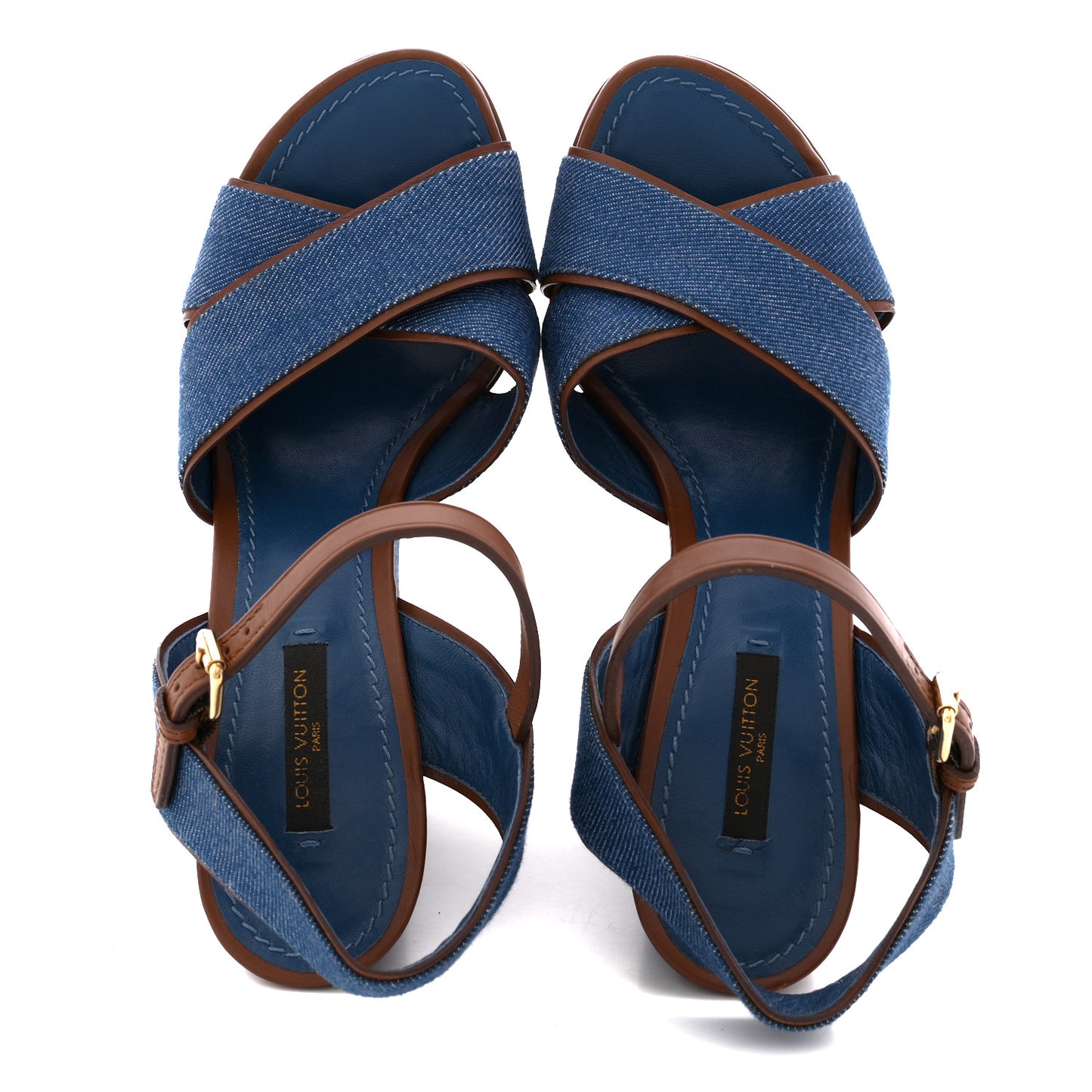 Denim Articles de Voyage Wedges 37.5 Blue