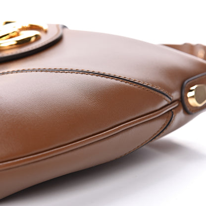 Gucci Boarded Plutone Calfskin Medium Arli Shoulder Bag Nocciola 12 of 14