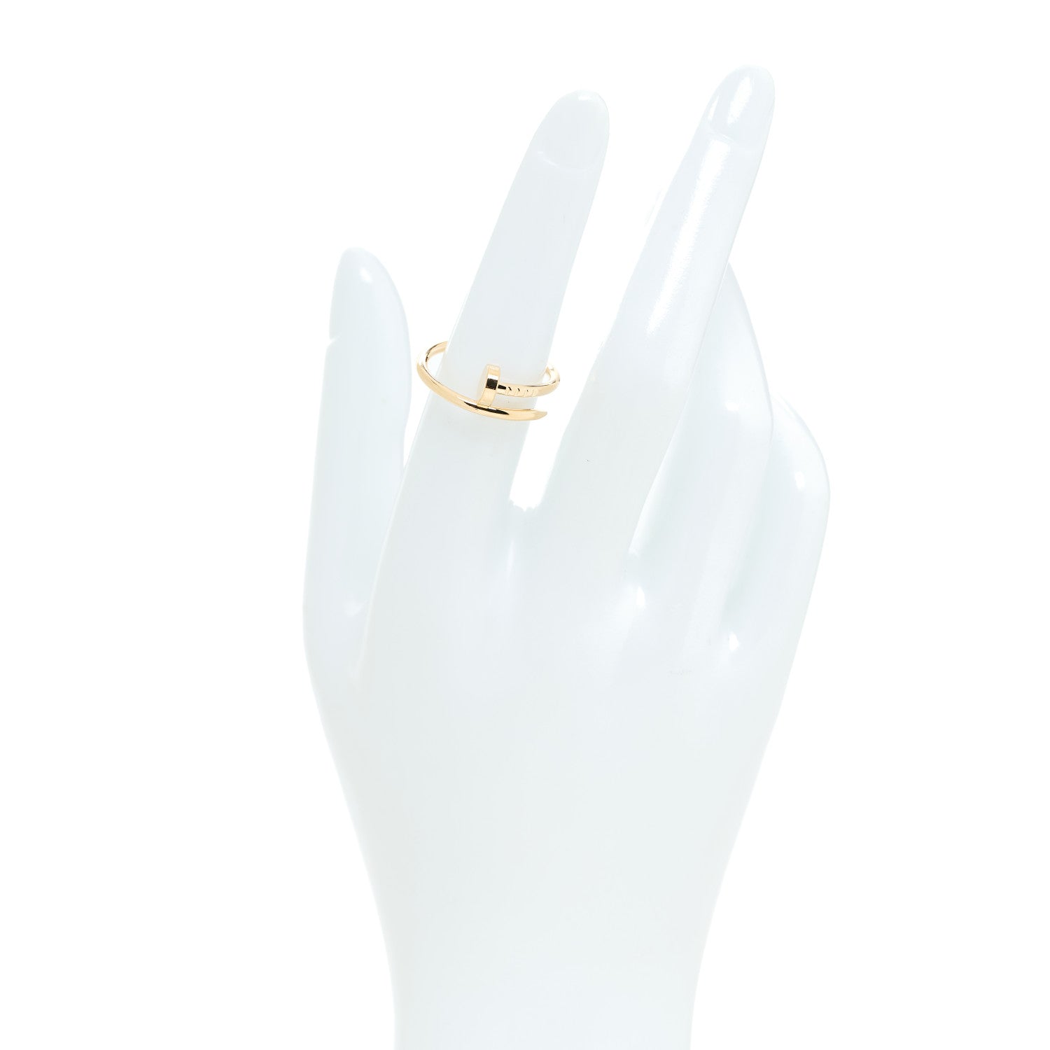 Cartier 18K Yellow Gold Small Juste Un Clou Ring 53 6.5 2 of 6