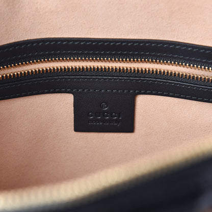 Gucci Suede Patent Web Medium Ophidia Top Handle Dome Bag Nocciola Black 6 of 9