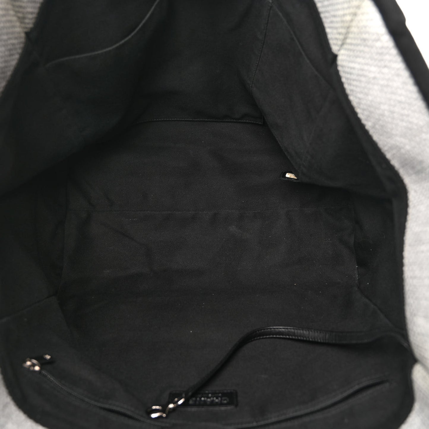 Woven Straw Raffia Medium Deauville Tote Grey