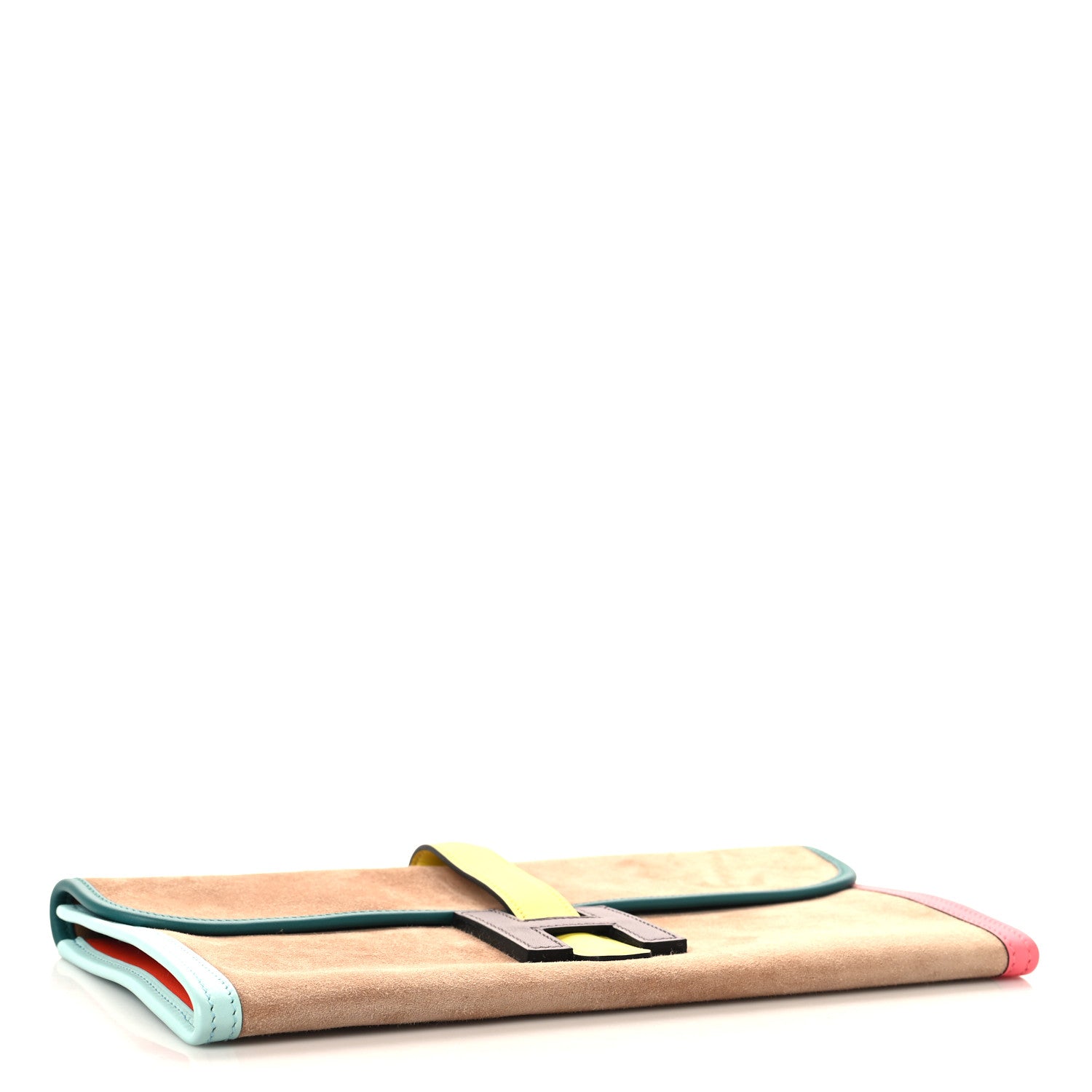 Hermes Veau Grizzly Swift Jige Elan 29 Clutch Malachite Bordeaux