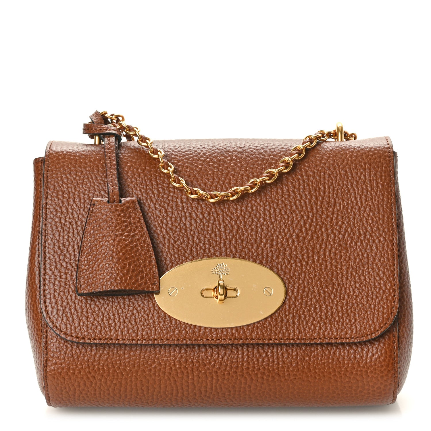 Mulberry Small Classic Grain Calfskin Small Lily Flap Oak 1 of 9