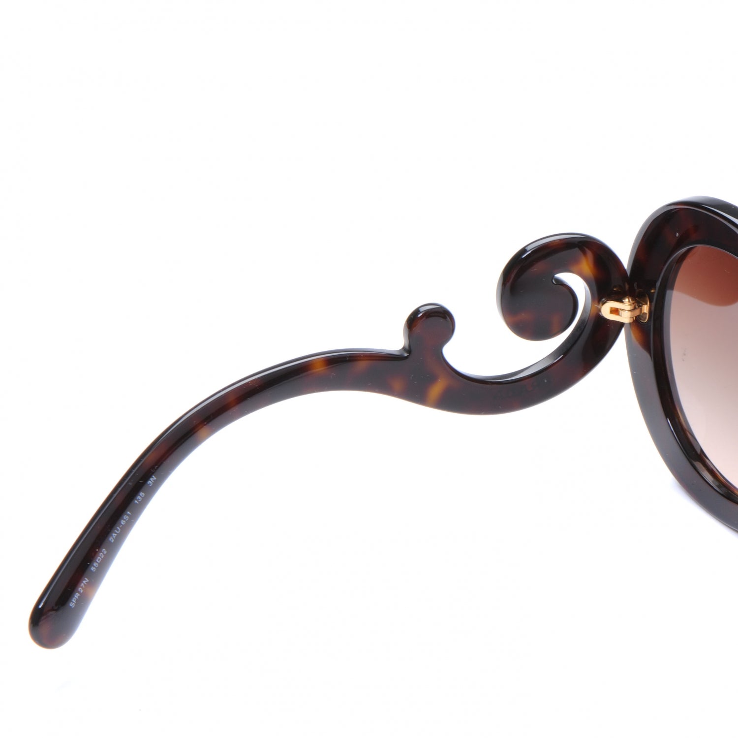 Prada SPR 27O Sunglasses Havana 4 of 5