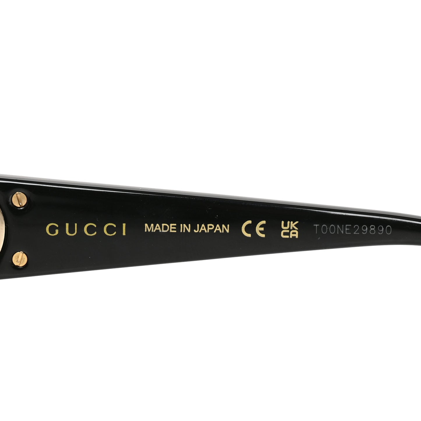 Acetate Rectangular Frame Sunglasses GG1661S Black
