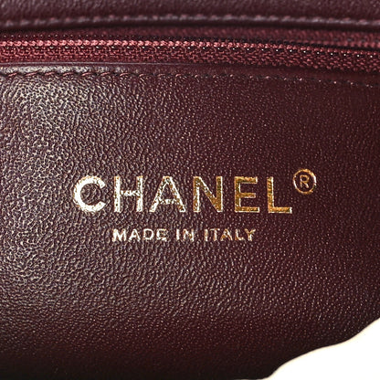 Chanel Shiny Lambskin Chevron Stitched Small Coco Camera Case White 6 of 10