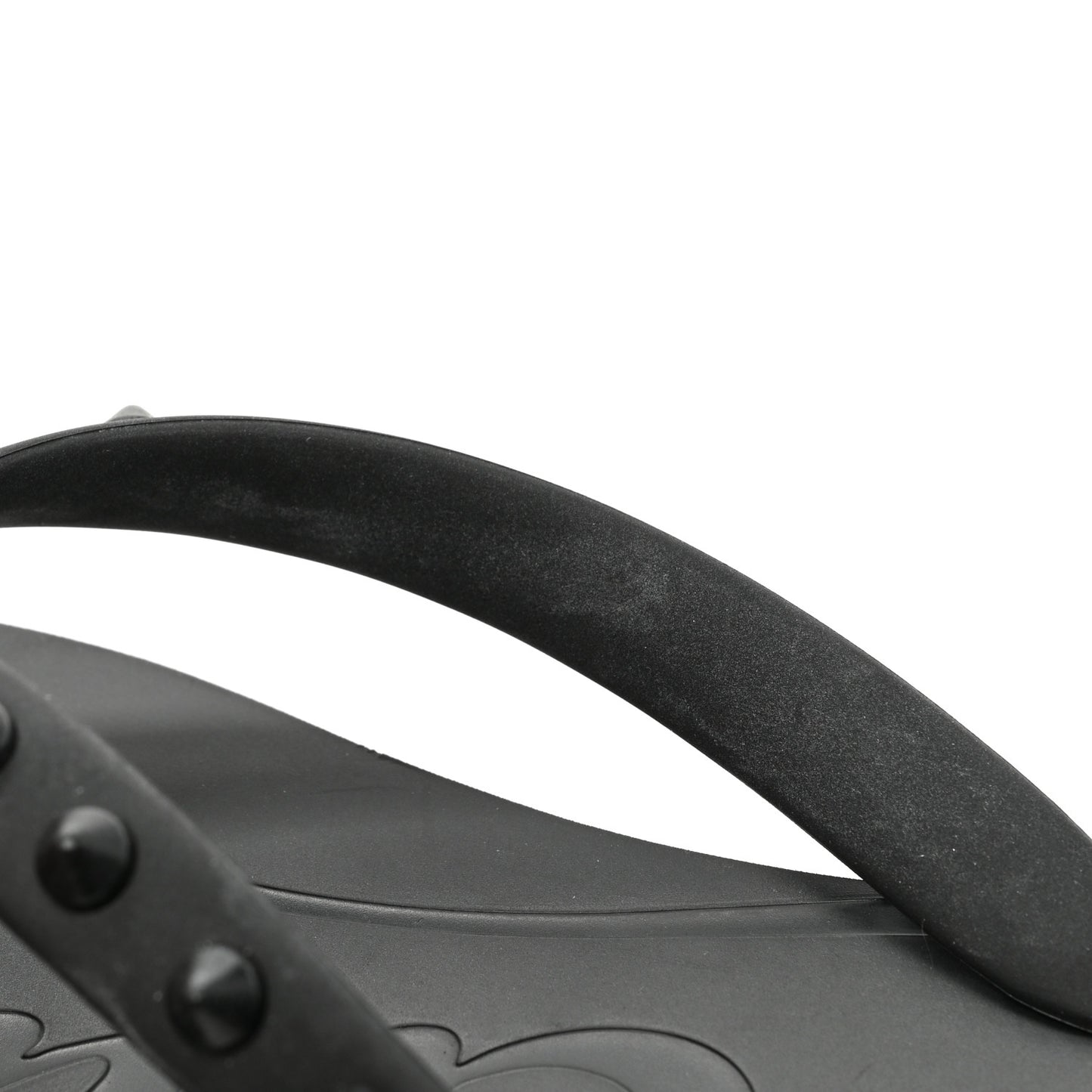 Rubber Spike Loubi Flip Flip Platform Sandals 38 Black