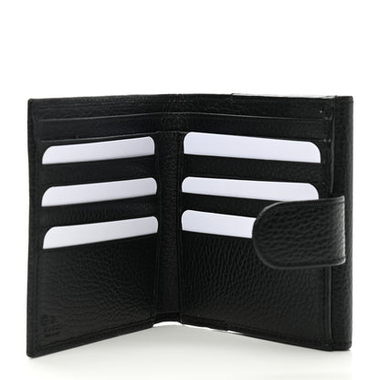 Gucci Dollar Calfskin Interlocking G French Wallet Black 5 of 8