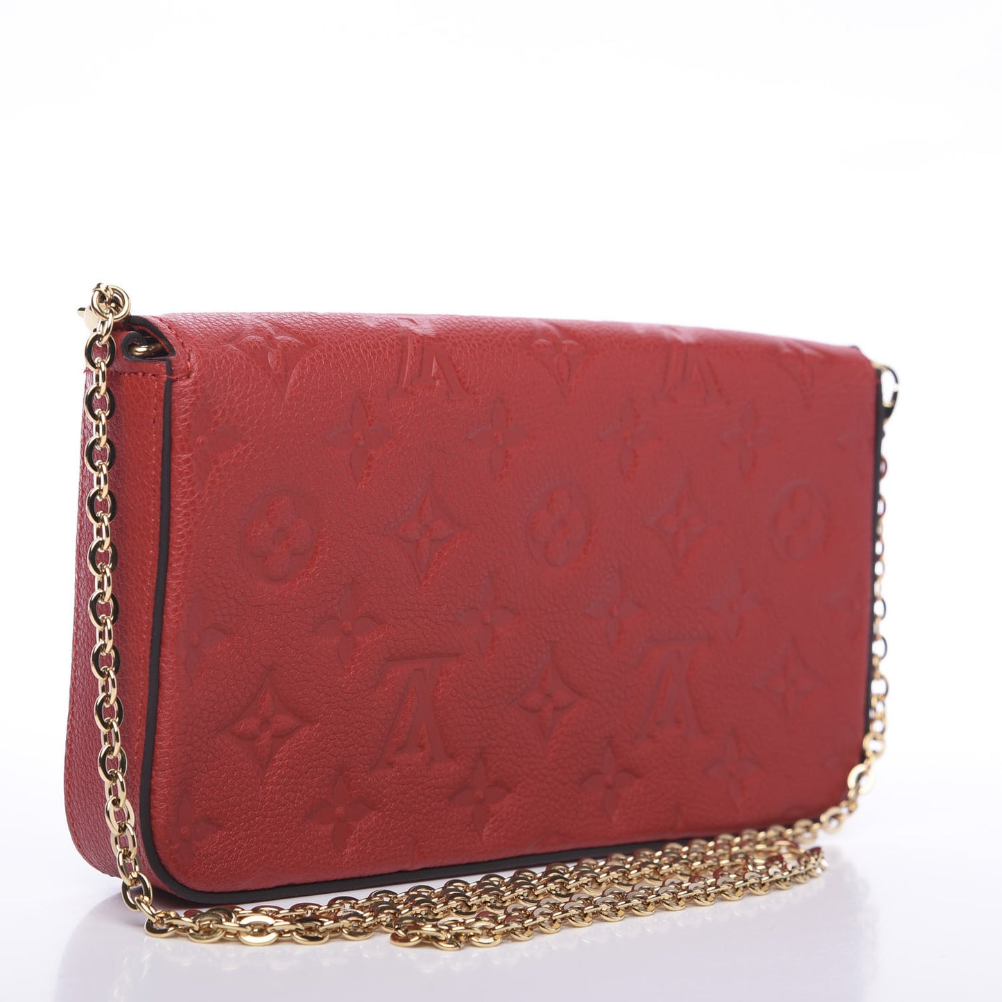 Empreinte Pochette Felicie Chain Wallet Scarlet