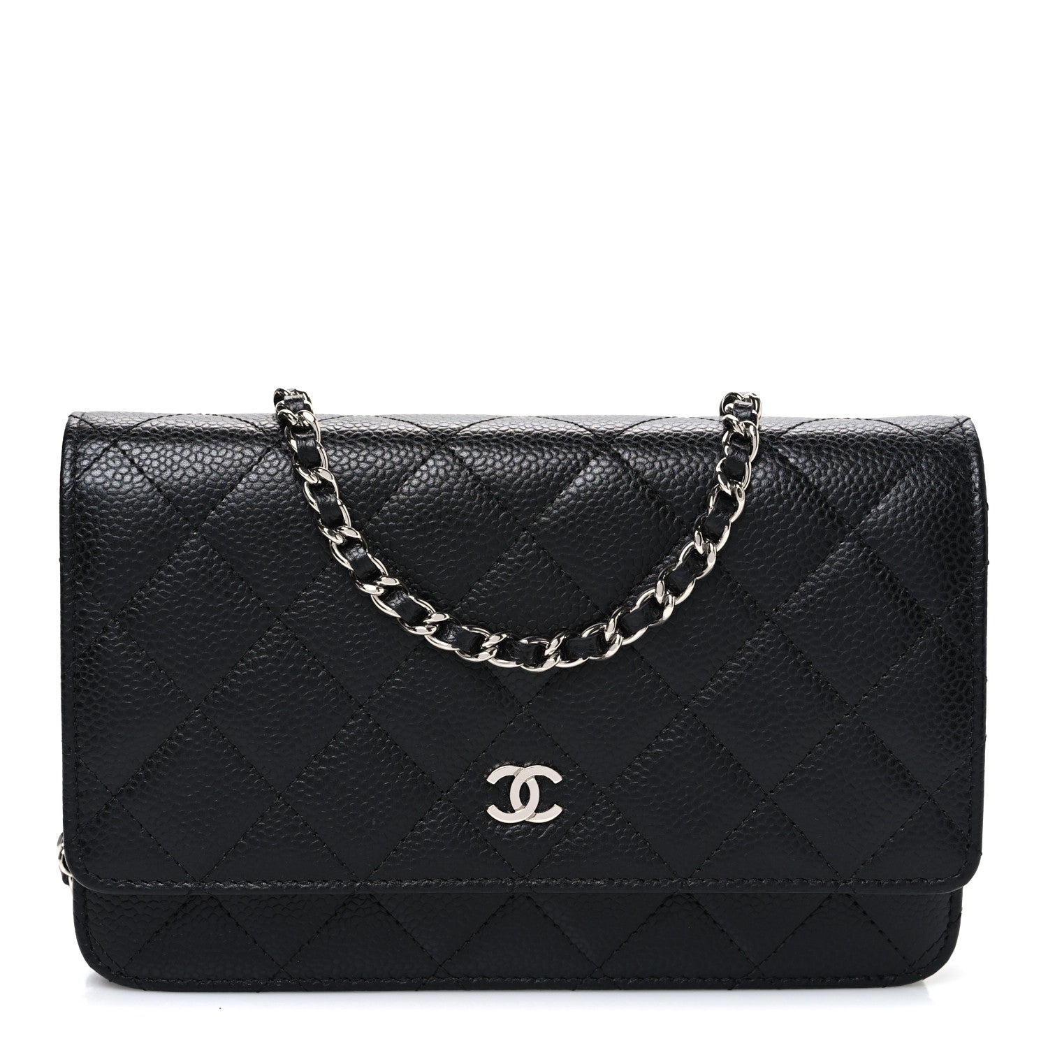Chanel Caviar Quilted Wallet On Chain WOC Black 1 of 11