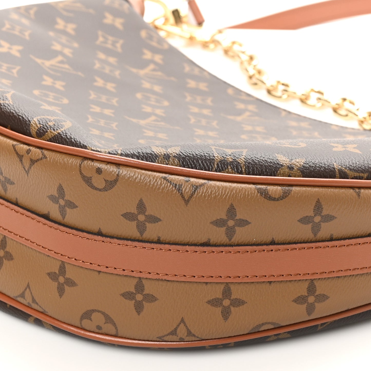 Reverse Monogram Loop Hobo