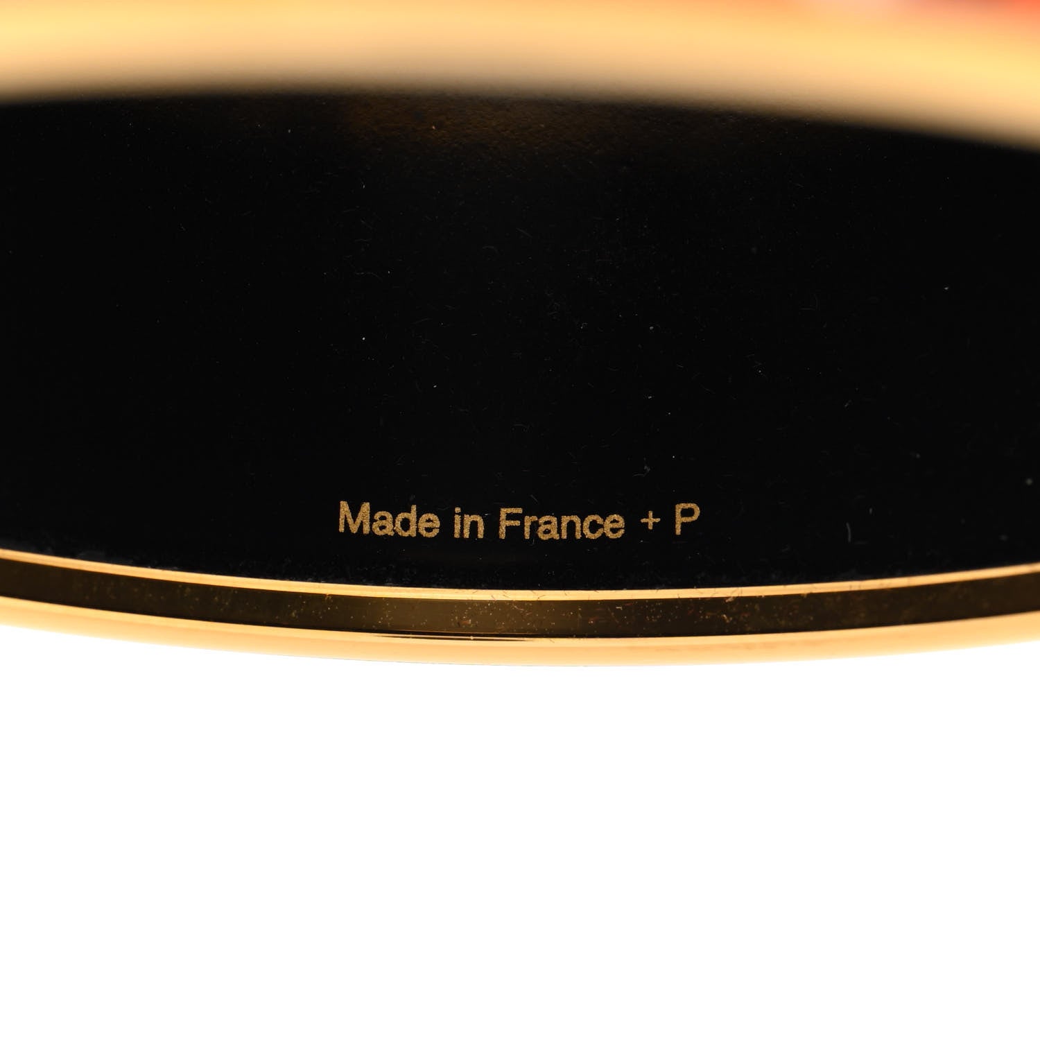 Hermes Enamel Printed Extra Wide Bracelet 65 Orange 5 of 6