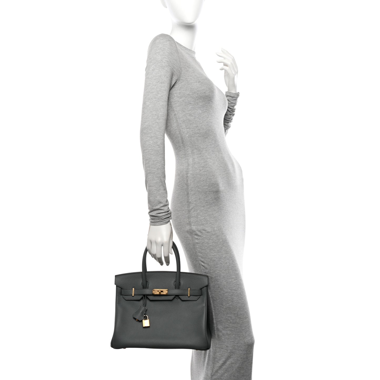 Epsom Birkin 30 Vert Amande