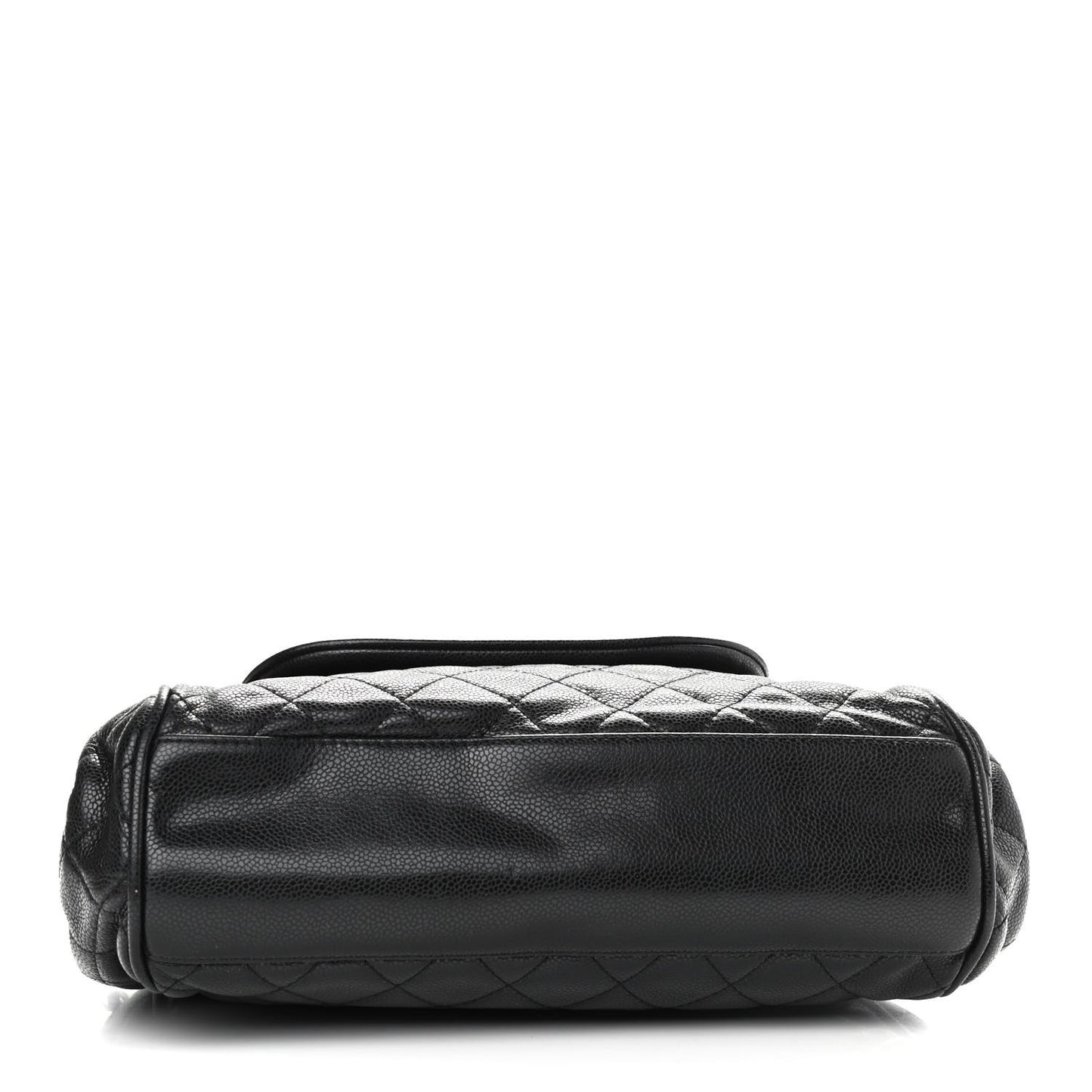 Caviar Quilted Timeless Accordion Flap Black