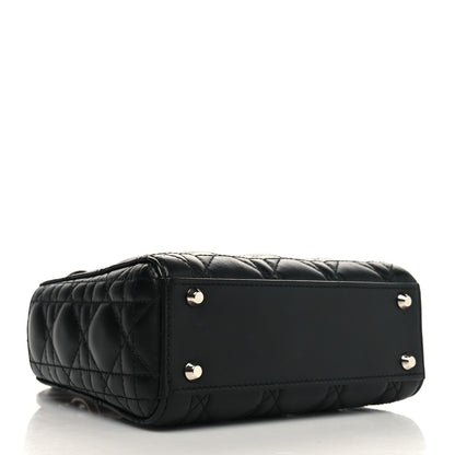 Christian Dior Lambskin Cannage Mini Lady Dior Black 4 of 12
