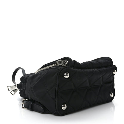 Prada Nylon Tessuto Impuntu Quilted Backpack Black 4 of 8