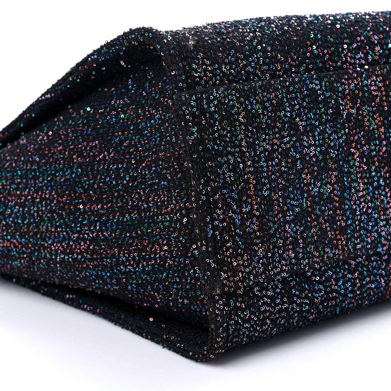 Chanel Viscose Sequins Medium Deauville Tote Black 8 of 9
