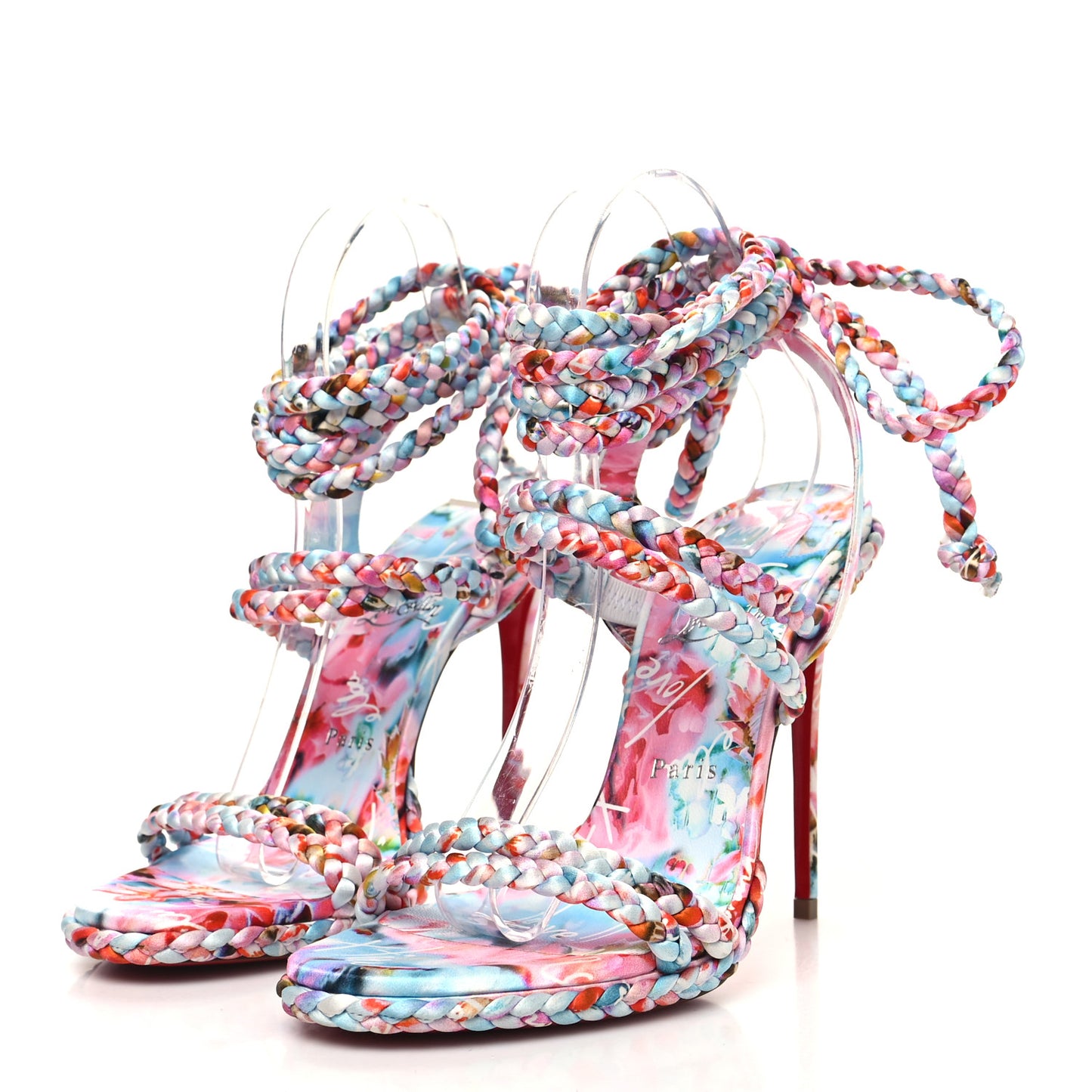 Tresse Crepe Satin Maryam 120 Sandal 39.5 Multicolor