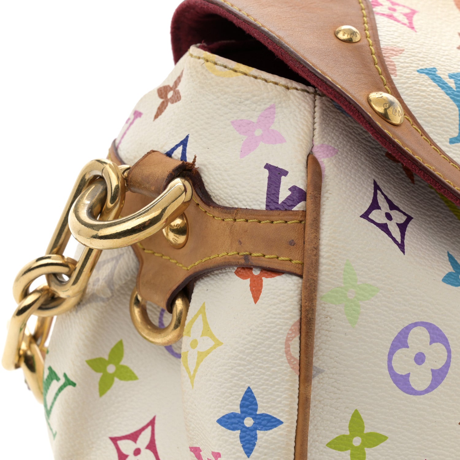 Louis Vuitton Monogram Multicolor Beverly MM White 11 of 13