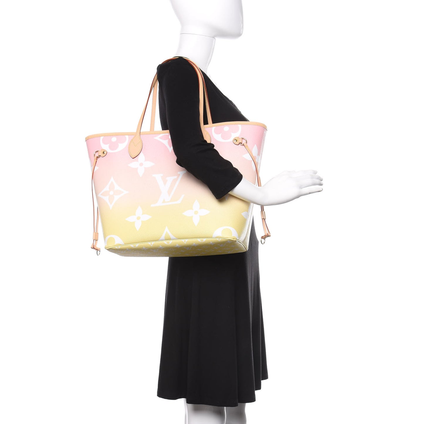 Monogram Giant By The Pool Neverfull MM Light Pink