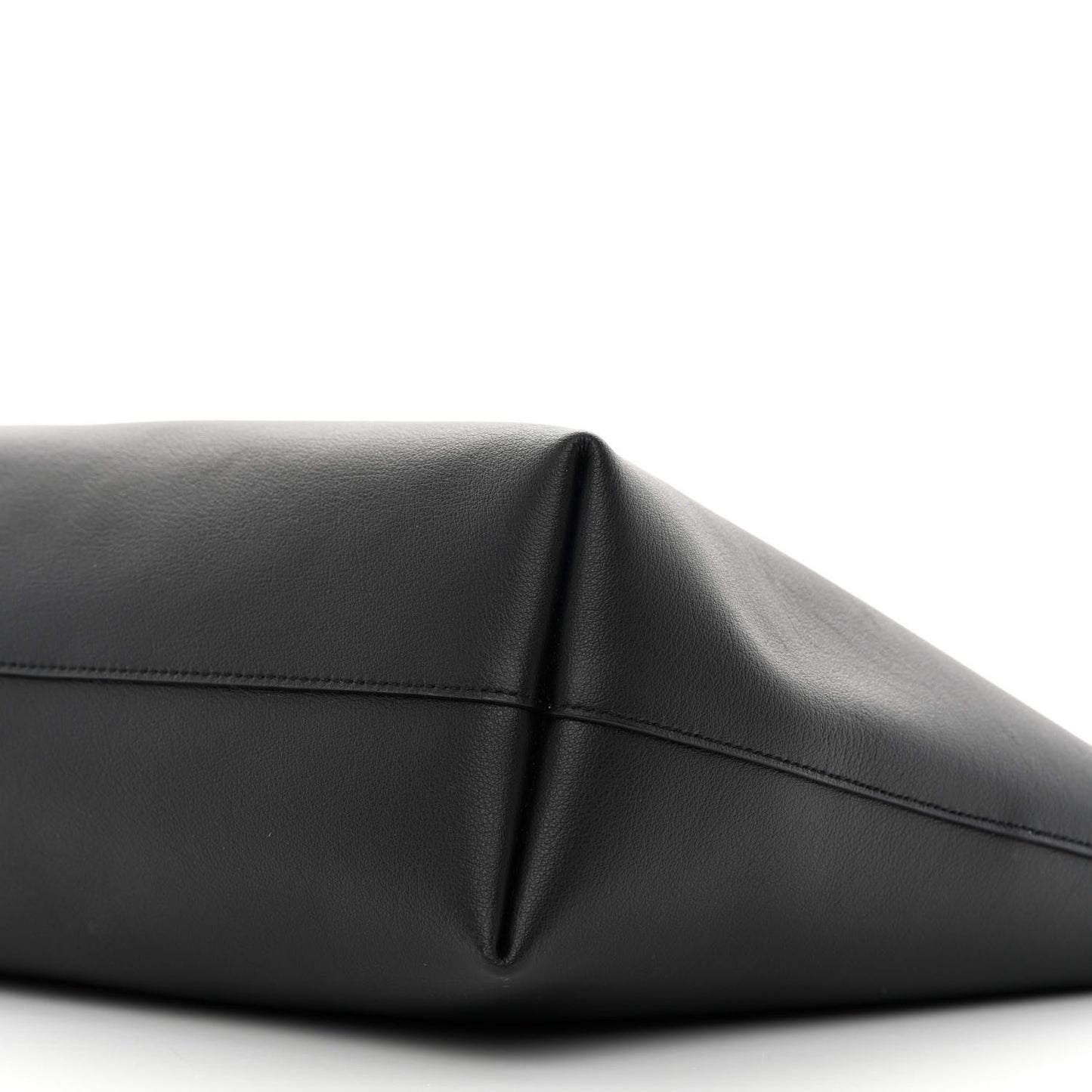 Calfskin Large Shopping Tote Black
