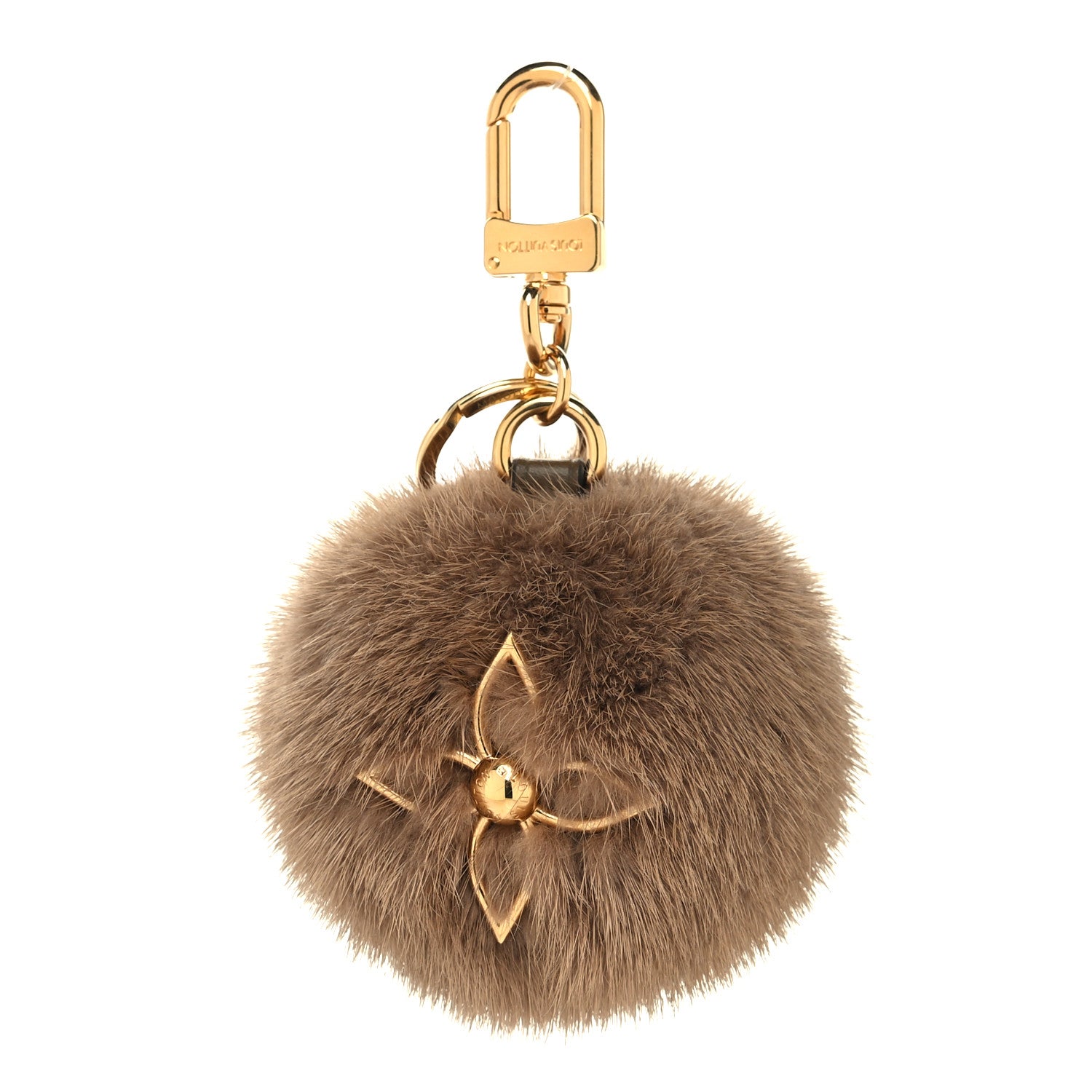 Louis Vuitton Mink Fur Lovely Vision Bag Charm Key Holder Brown 1 of 5